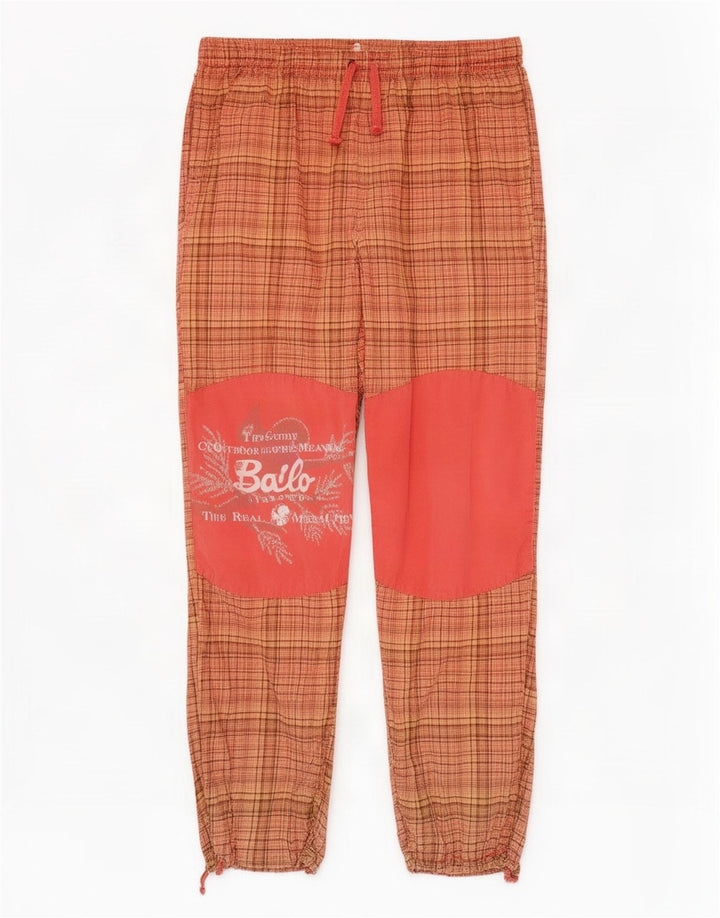 Bailo Pantalon de survêtement graphique pour homme à carreaux orange