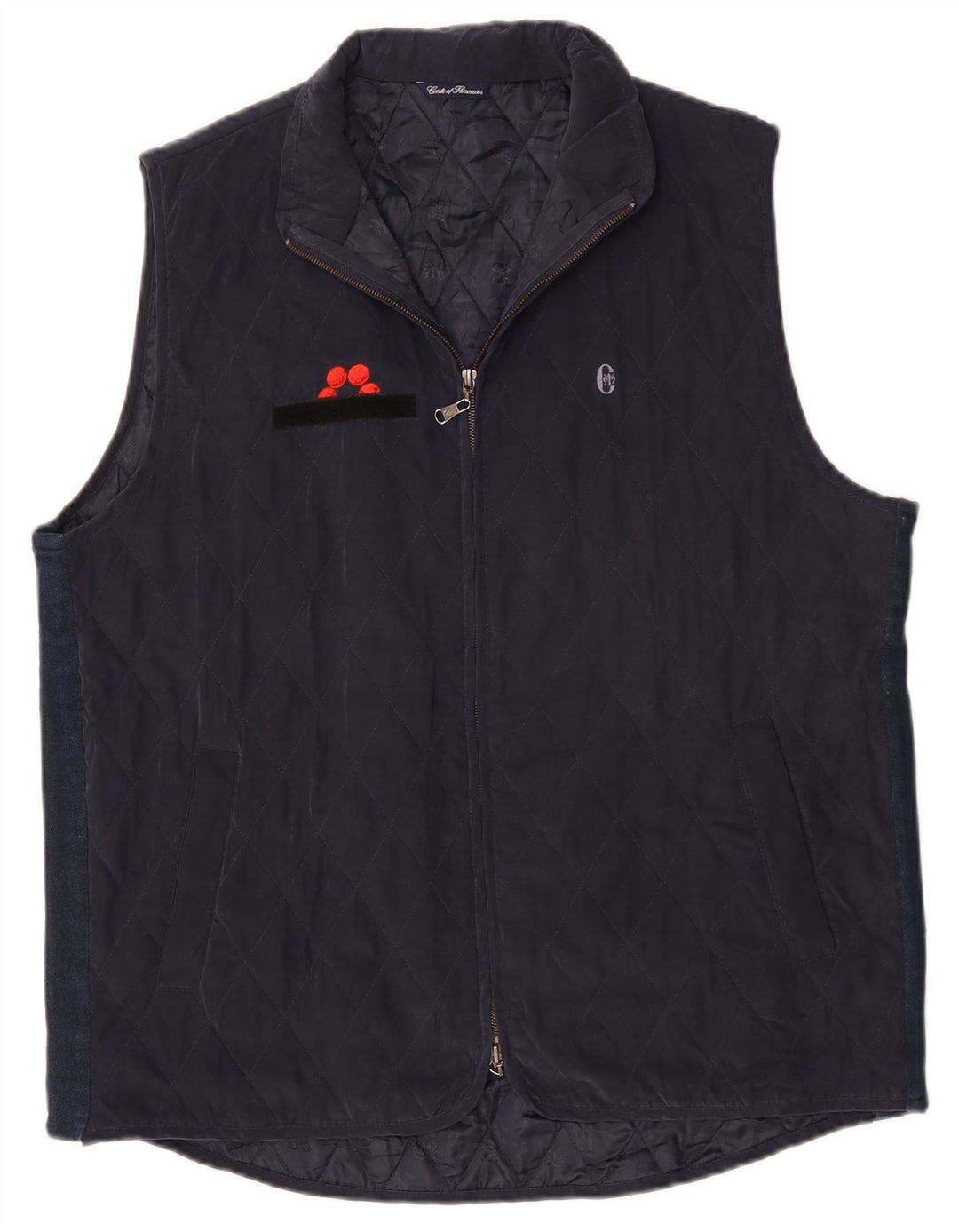 CONTE OF FLORENCE Gilet matelassé pour homme UK 44 2XL Bleu marine