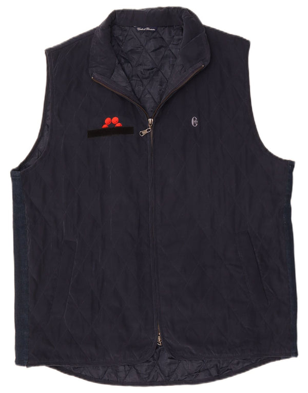CONTE OF FLORENCE Gilet matelassé pour homme UK 44 2XL Bleu marine
