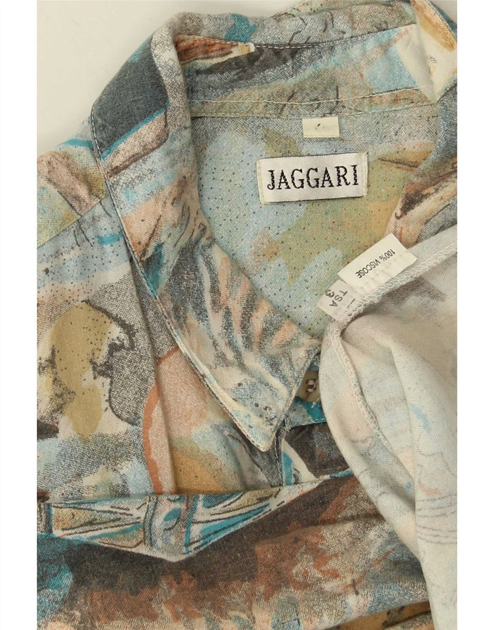 Chemise Homme Vintage Grande Viscose Patchwork Multicolore