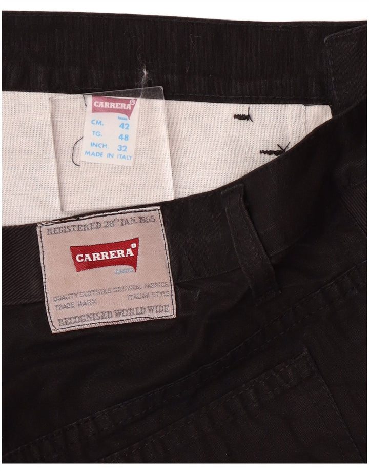 Carrera Pantalon décontracté droit W35 L28 pour homme en coton noir