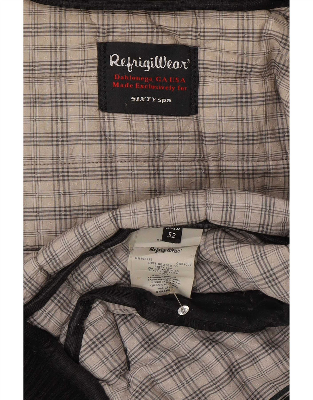Refrigiwear Veste matelassée à capuche pour homme IT 52 Large Bleu Marine Polyester