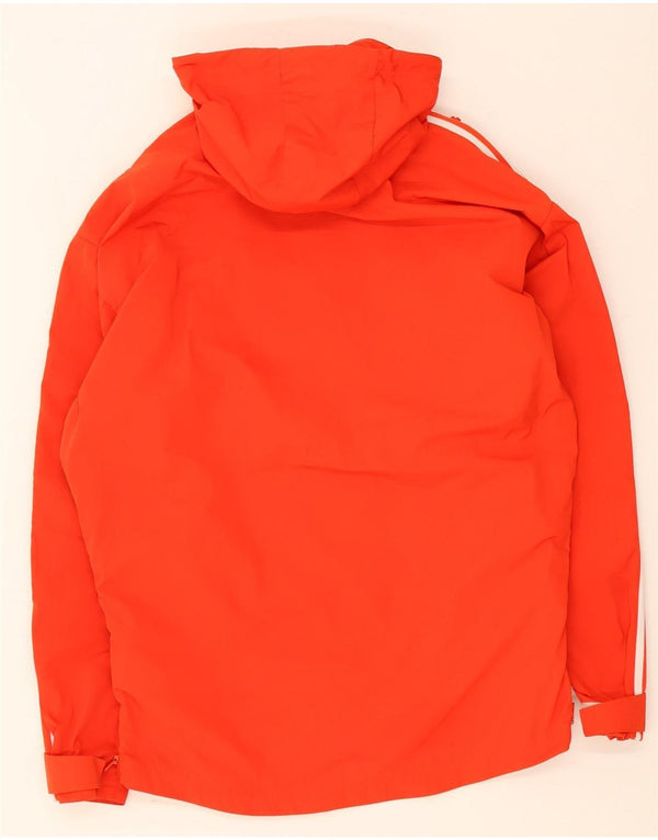 Adidas Veste de pluie à capuche pour homme UK 36 Petit Orange Polyester