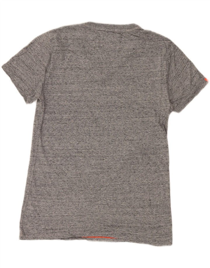 SUPERDRY T-Shirt Homme Gris Moyen Moucheté Coton