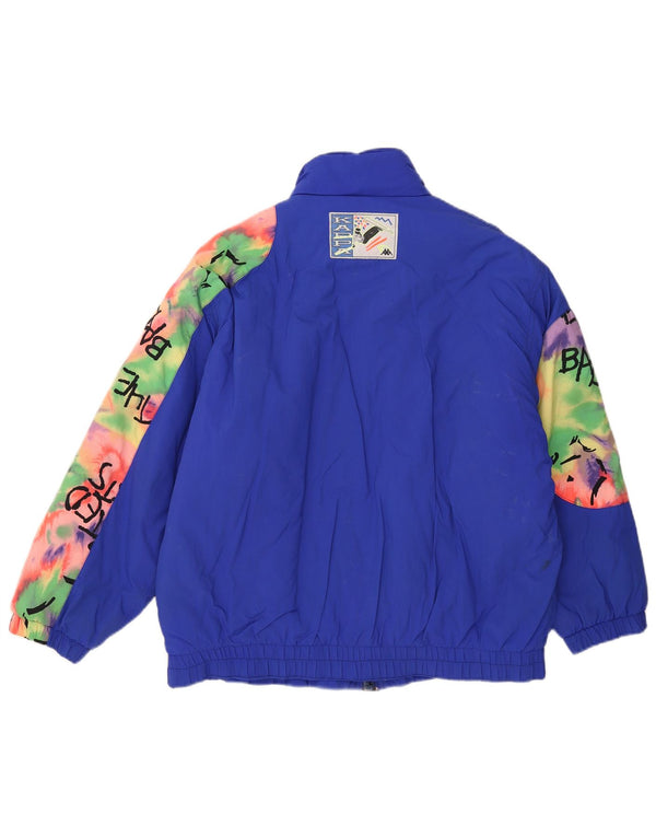 Kappa - Veste de ski coupe décontractée graphique pour garçon 15-16 ans - Bleu color block