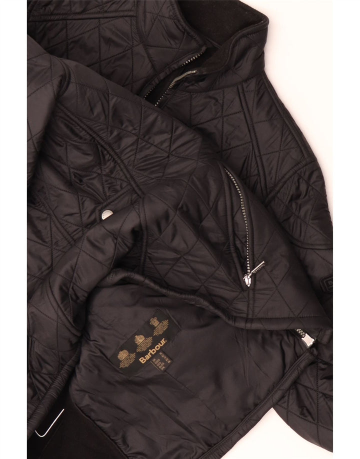 BARBOUR Veste matelassée pour femme UK 16 Large Noir