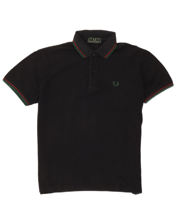 Fred Perry Polo Homme Coton Rayé Noir Moyen