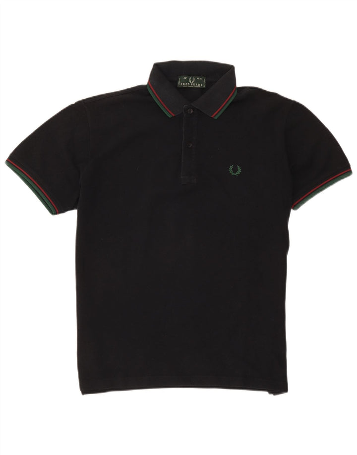 Fred Perry Polo Homme Coton Rayé Noir Moyen