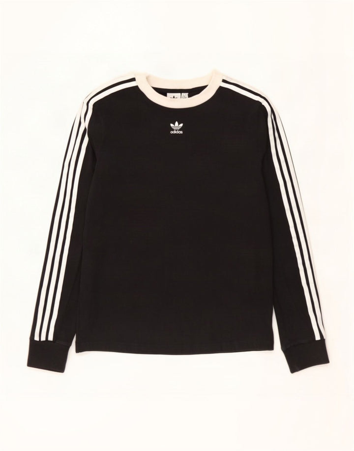 Adidas Haut à manches longues pour femme UK 12 Medium Noir