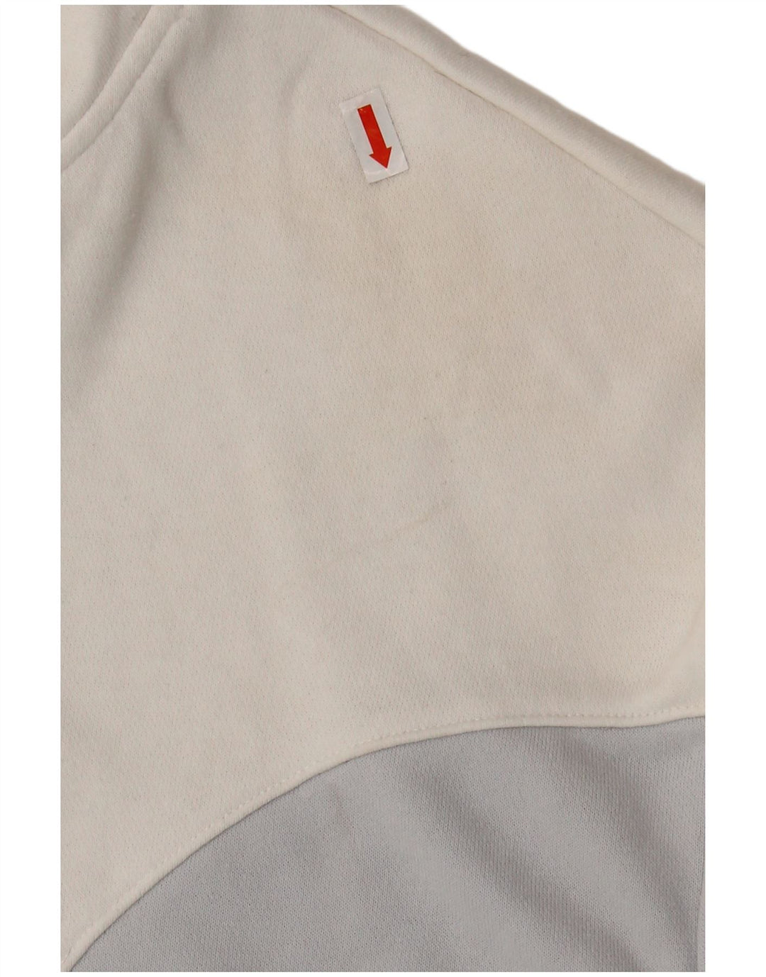 NIKE Pull à capuche surdimensionné Air pour femme UK 14 Medium Off White Colourblock