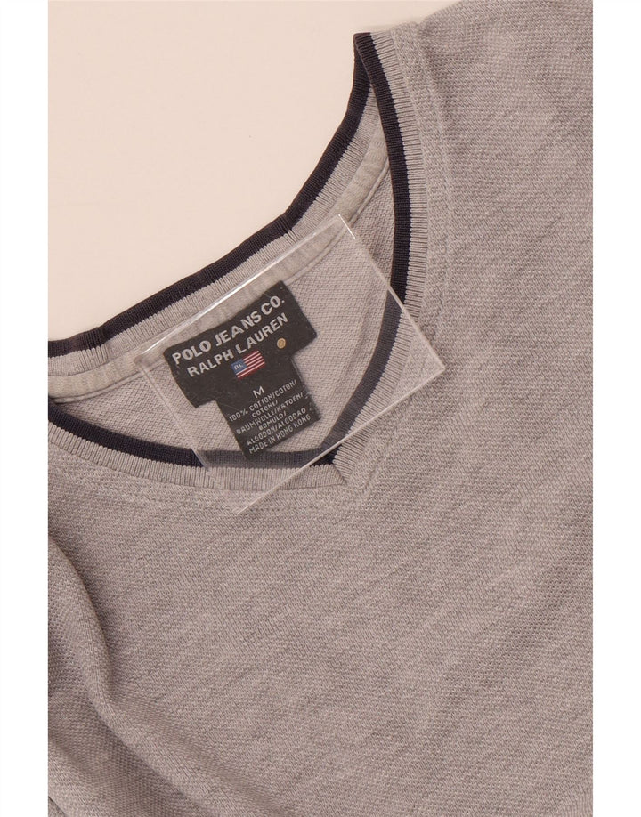 Ralph Lauren T-Shirt Homme Gris Moyen Moucheté Coton
