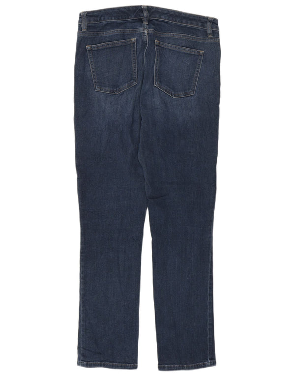 Chaps Womens Petite Slim Jeans US 10 Large W32 L27 Bleu Coton