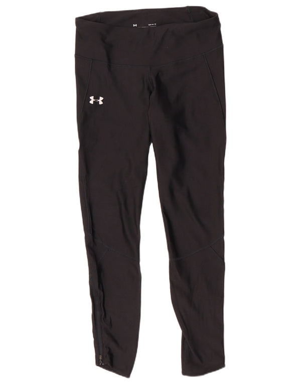 Under Armour Legging Heat Gear pour femme UK 14 Large Noir