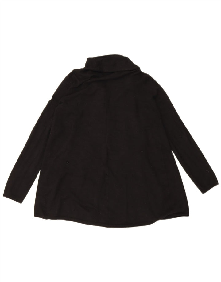 Zara Cardigan ouvert surdimensionné pour femme UK 14 Noir moyen