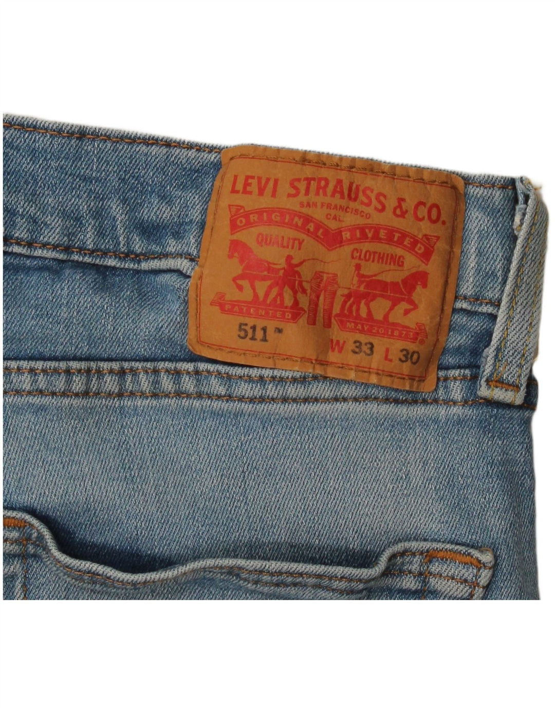 Levi's Jean Slim 511 Homme Bleu W33 L30 Coton