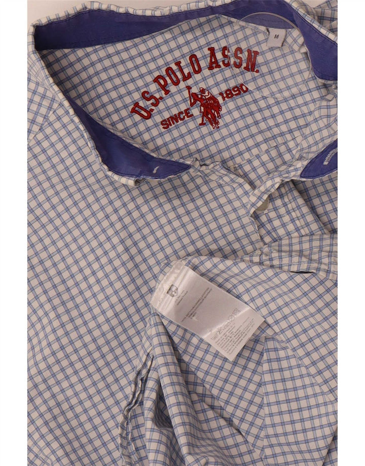 U.S. Polo Assn. Chemise Homme Coton Vichy Bleu Moyen