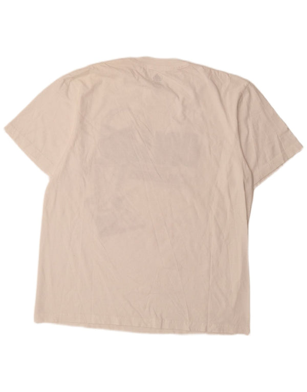 Adidas Hommes Dallas Graphic T-Shirt Top XL Blanc Coton