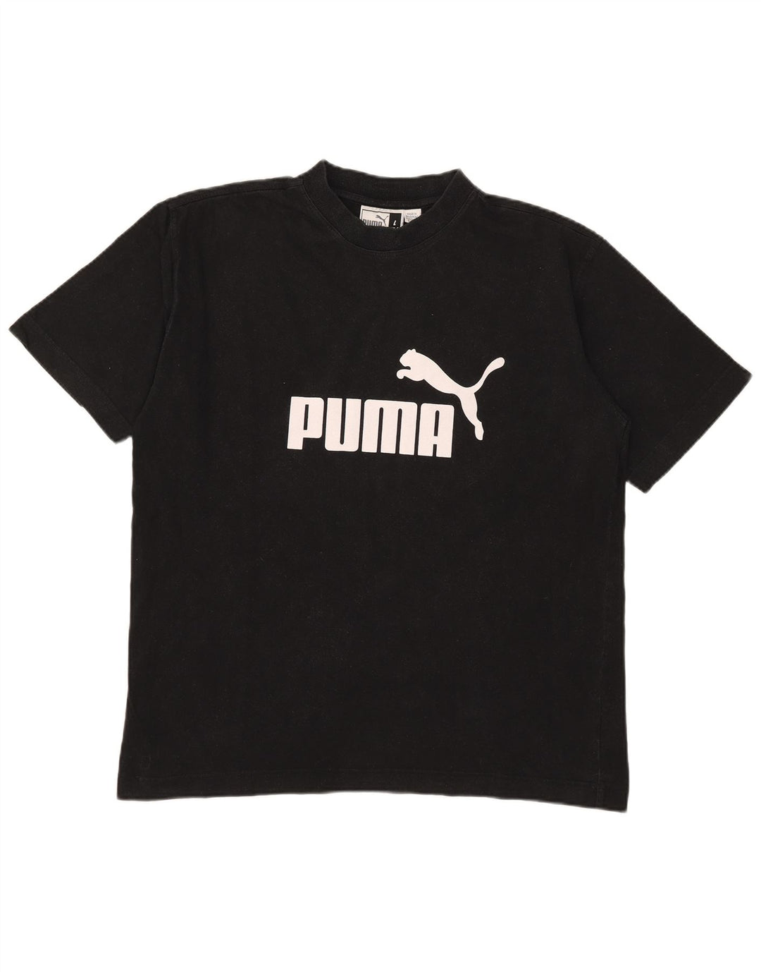 Puma T-shirt graphique pour hommes, grand, noir, coton