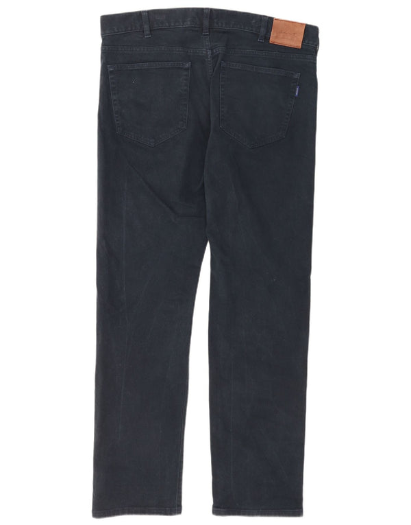 Gant Jean droit coupe droite W36 L32 bleu marine en coton pour homme