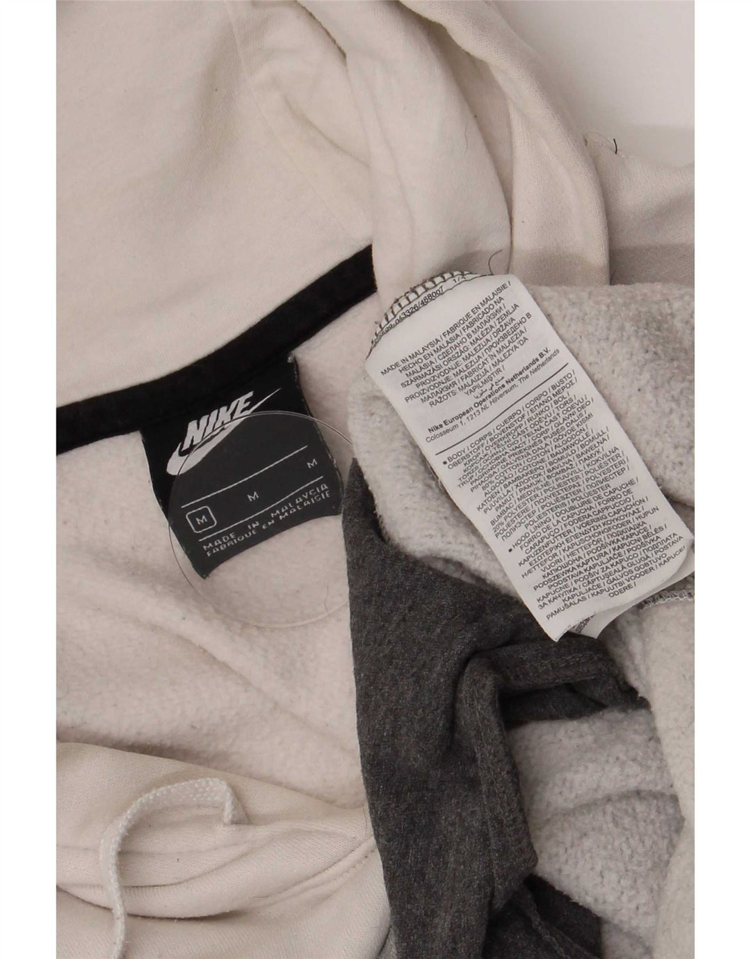 Nike Pull à capuche en coton color block multicolore moyen pour homme