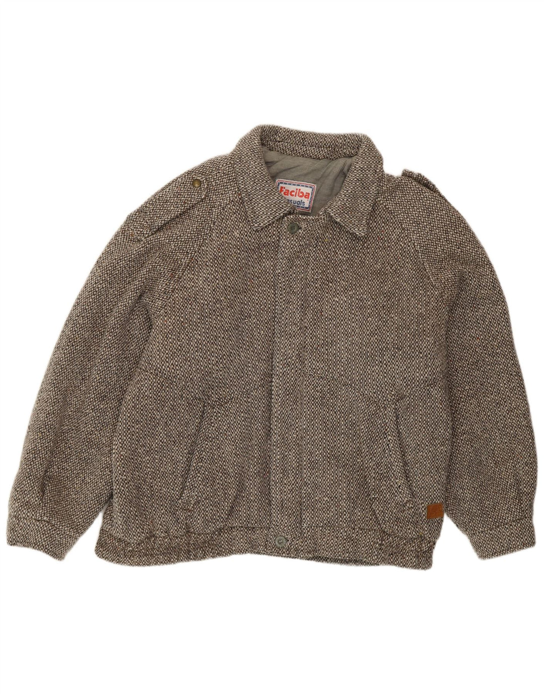 Faciba Veste Militaire Homme IT 50 Large Gris Moucheté