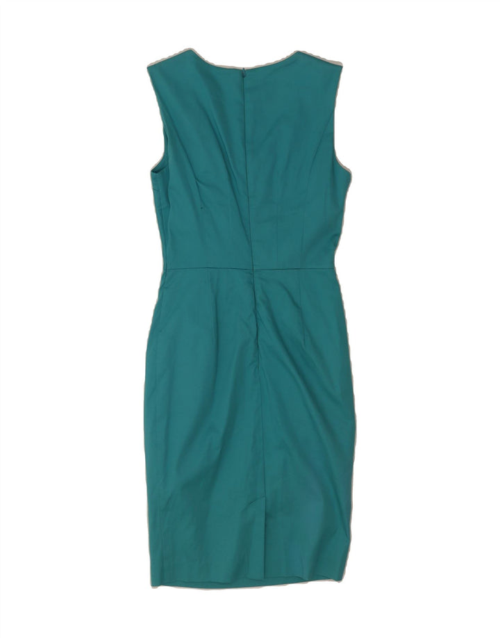WAREHOUSE Womens Bodycon Dress UK 8 Small  Blue Cotton Vintage Warehouse and Second-Hand Warehouse from Messina Hembry 