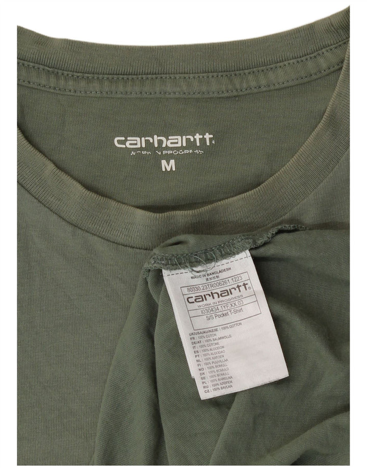 Carhartt T-Shirt Homme Vert Moyen Coton