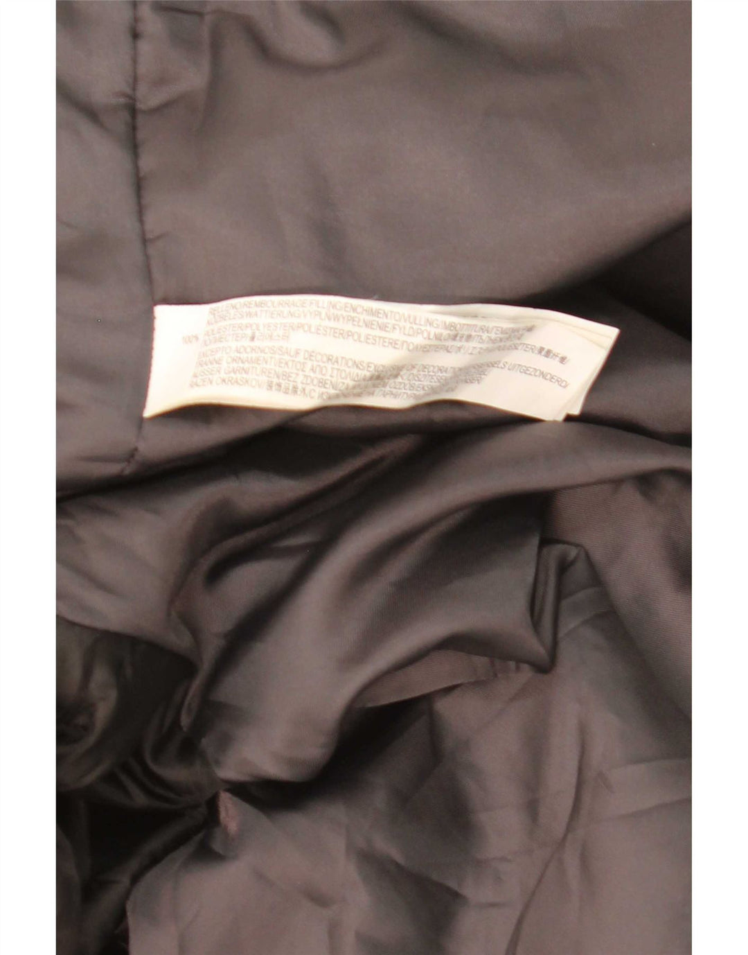 Zara Manteau matelassé à capuche pour homme UK 38 Bleu marine moyen Polyester