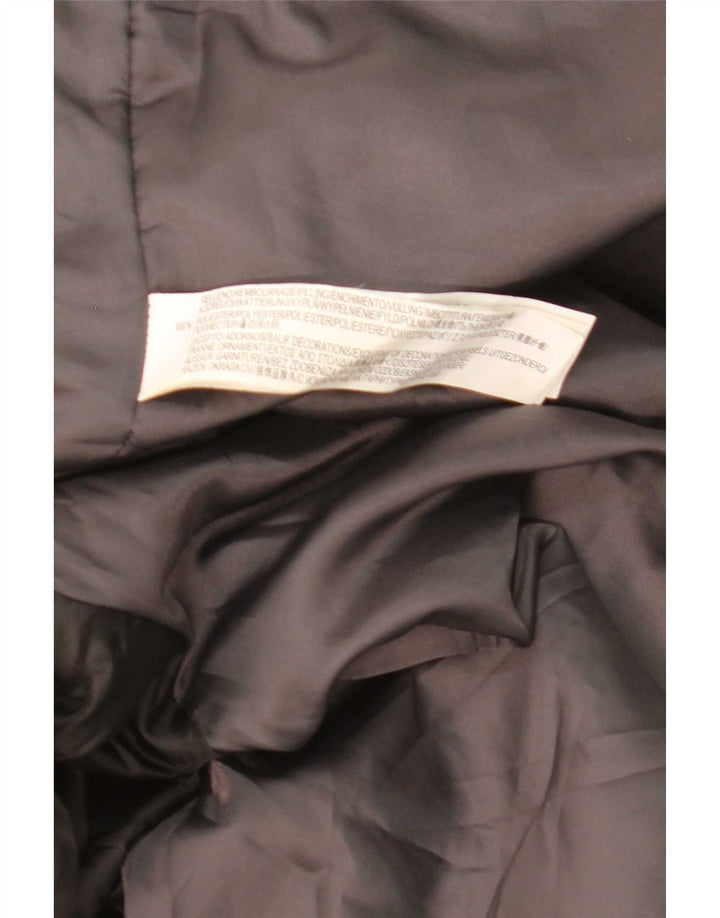 Zara Manteau matelassé à capuche pour homme UK 38 Bleu marine moyen Polyester