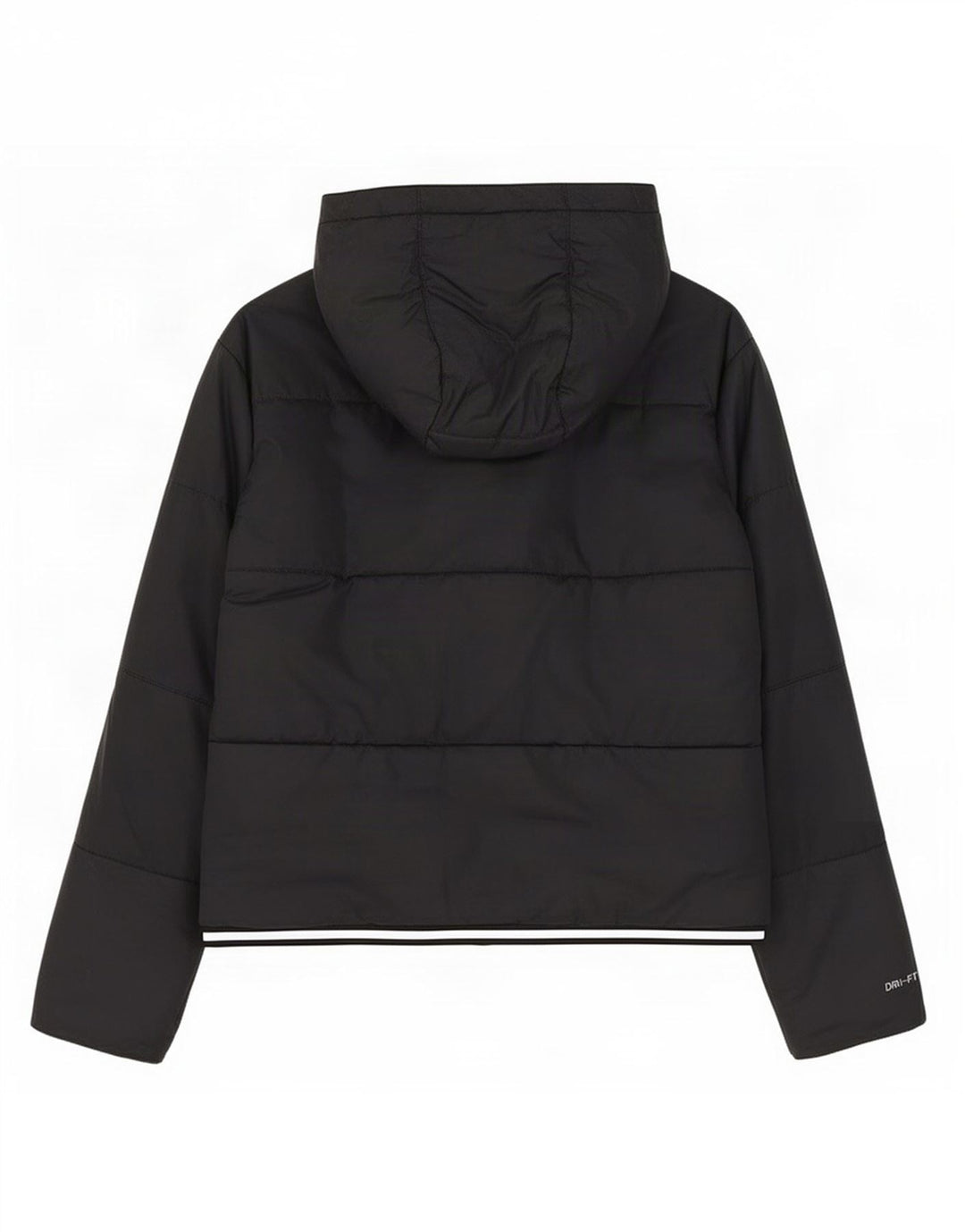 Nike Veste matelassée surdimensionnée à capuche Therma-Fit pour femme UK 14 Noir moyen