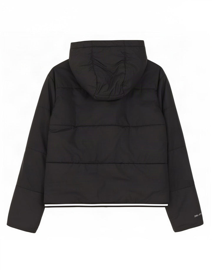 Nike Veste matelassée surdimensionnée à capuche Therma-Fit pour femme UK 14 Noir moyen