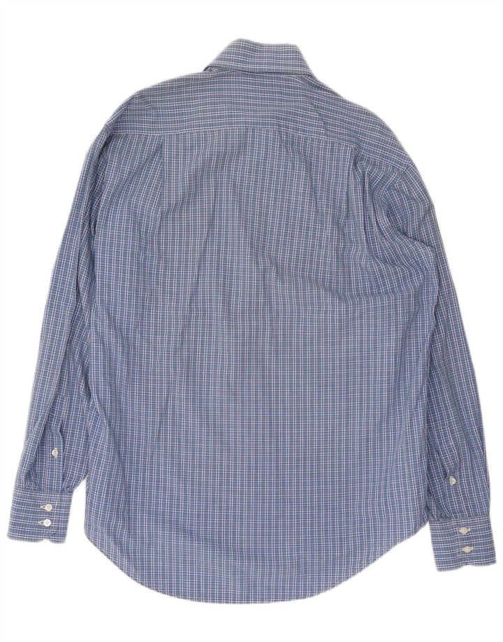 LUCIANO SOPRANI Chemise Homme Grand Carreau Bleu