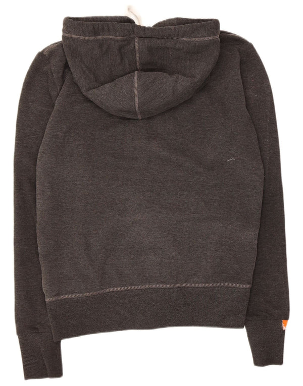 Superdry Pull à capuche zippé pour homme en coton gris petit