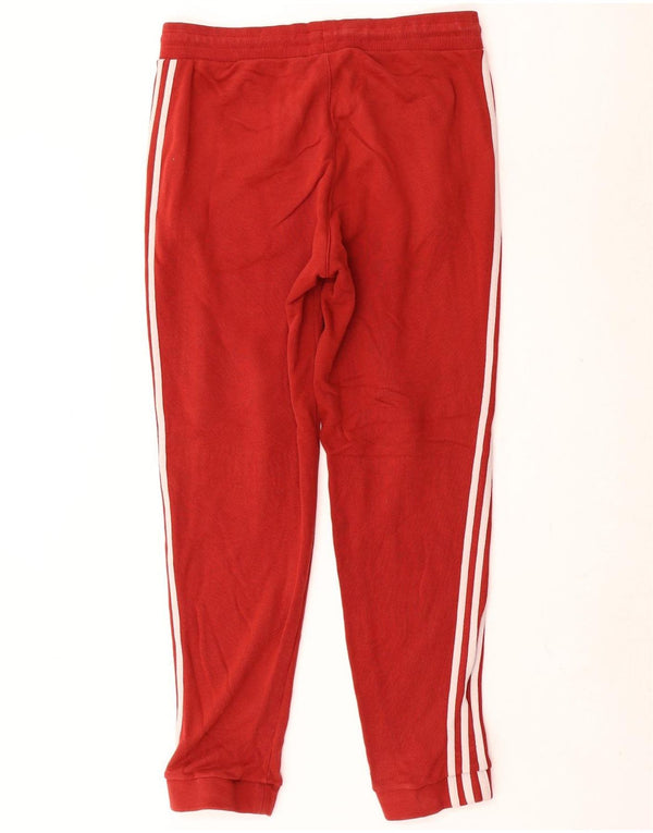 Adidas Pantalon de survêtement pour homme en coton rouge Taille S