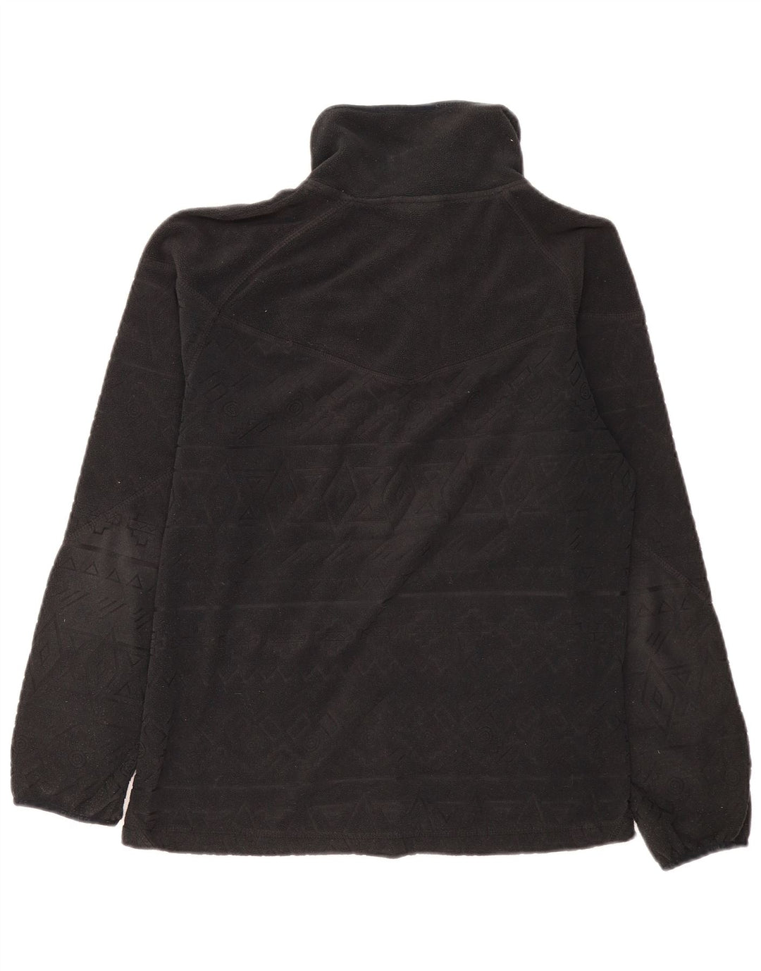 Chiemsee Veste Polaire Femme UK 16 Grand Noir Géométrique Polyester