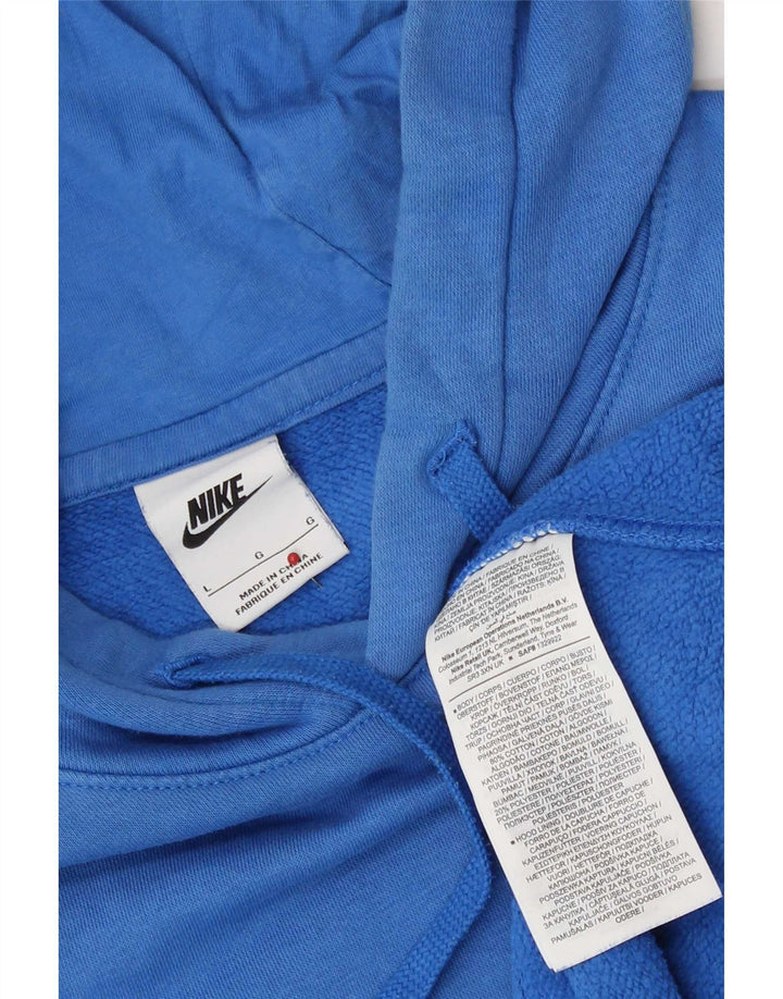 Nike Pull à capuche pour homme en coton bleu Taille L