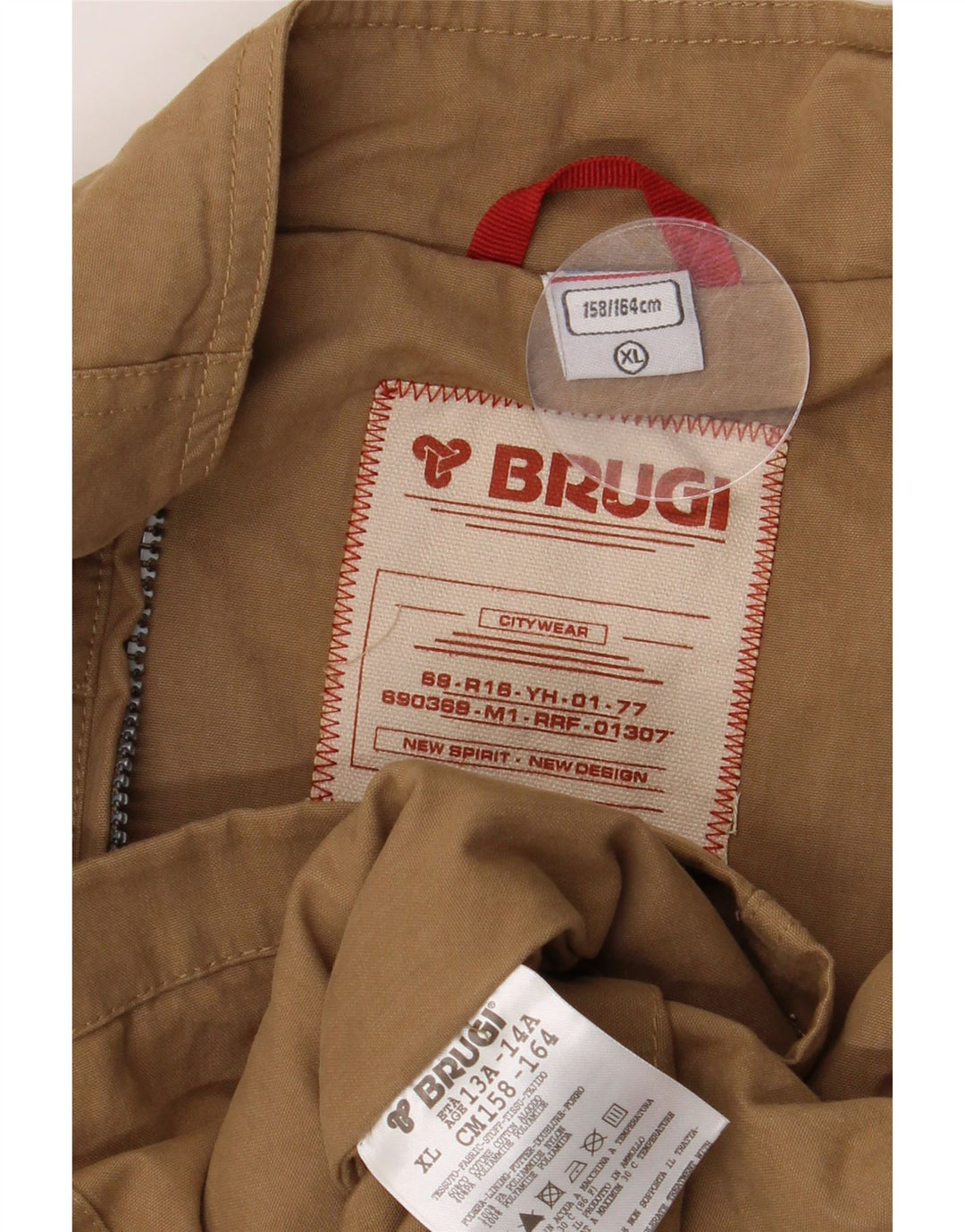 Brugi Bomber Jacket Garçon 13-14 ans XL Marron Coton