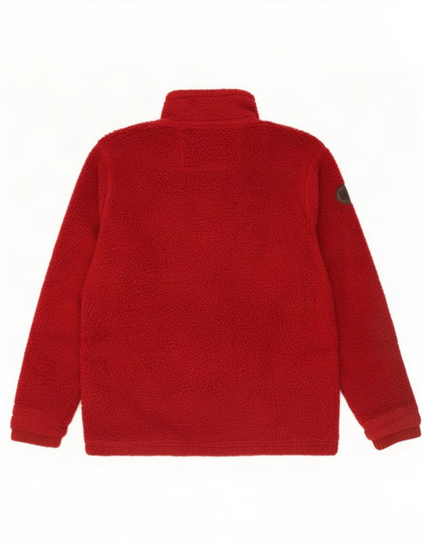Marks & Spencer Pull polaire à col zippé pour homme XL Marron Polyester