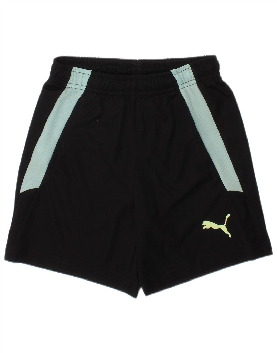 PUMA Short de sport garçon 7-8 ans Noir Colorblock Polyester