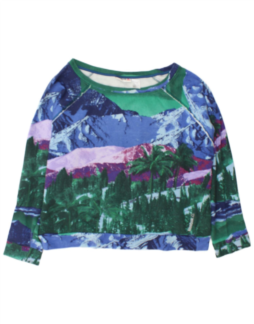 Reebok Sweat-shirt graphique pour femme UK 16/18 Large Multicolore