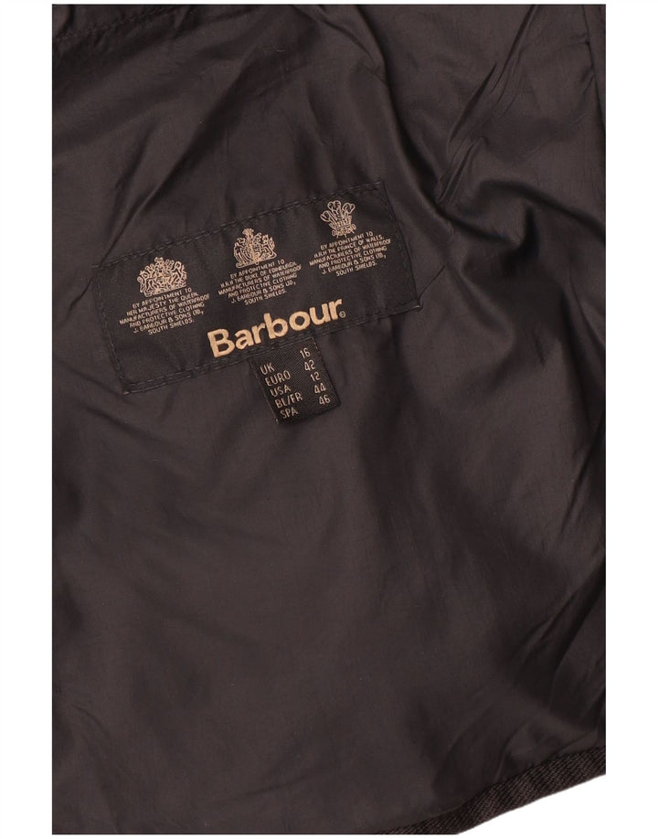 Barbour Veste matelassée pour femme UK 16 Large Noir Polyamide