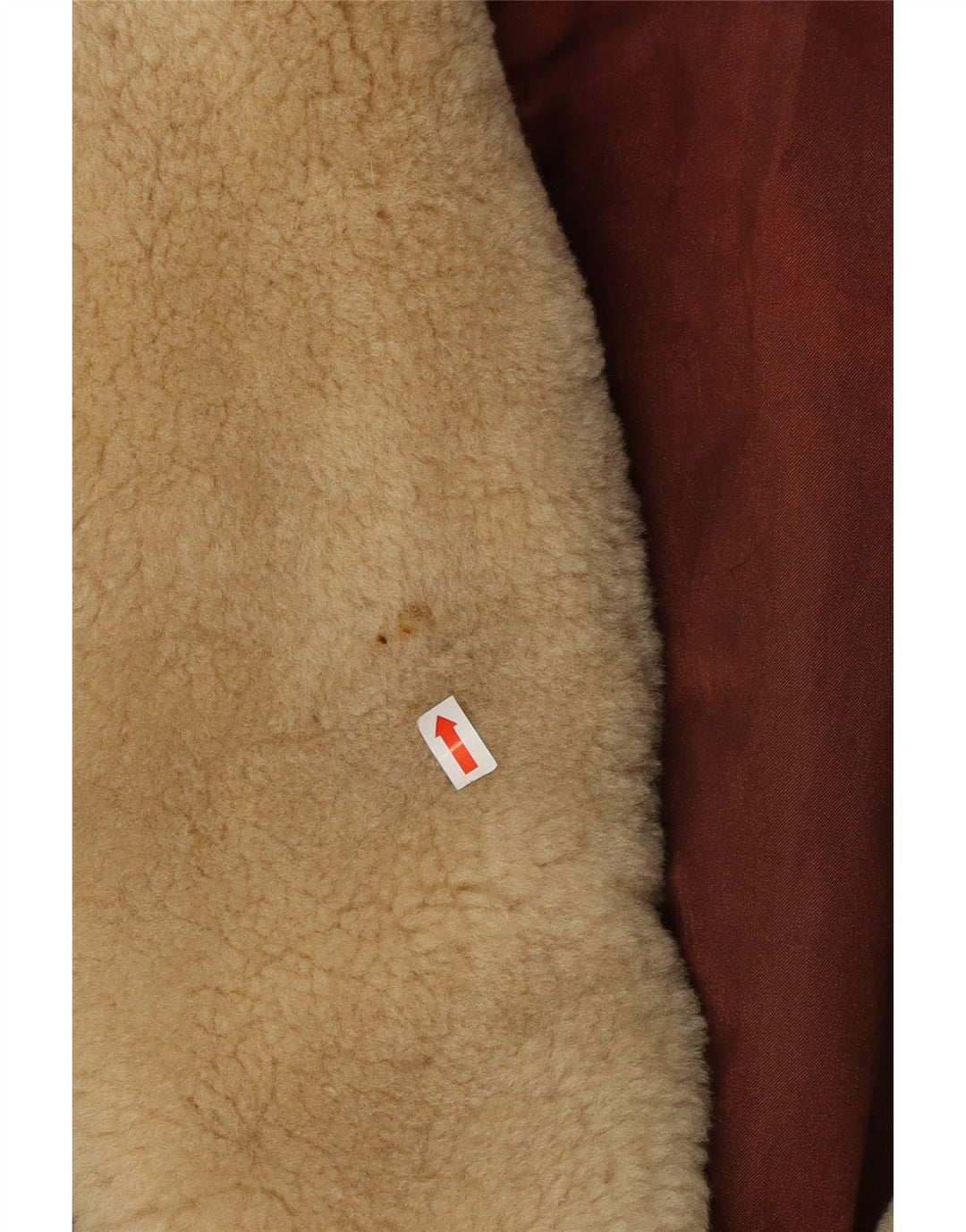 ST MICHAEL Veste courte à double boutonnage pour femme UK 18 XL Cuir marron