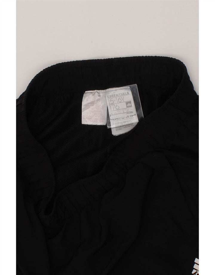 ADIDAS Boys Climalite Sport Shorts 15-16 Years Black Polyester Vintage Adidas and Second-Hand Adidas from Messina Hembry 