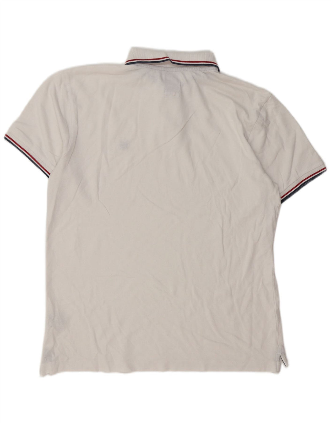 Crew Clothing Polo Homme Coton Blanc Moyen