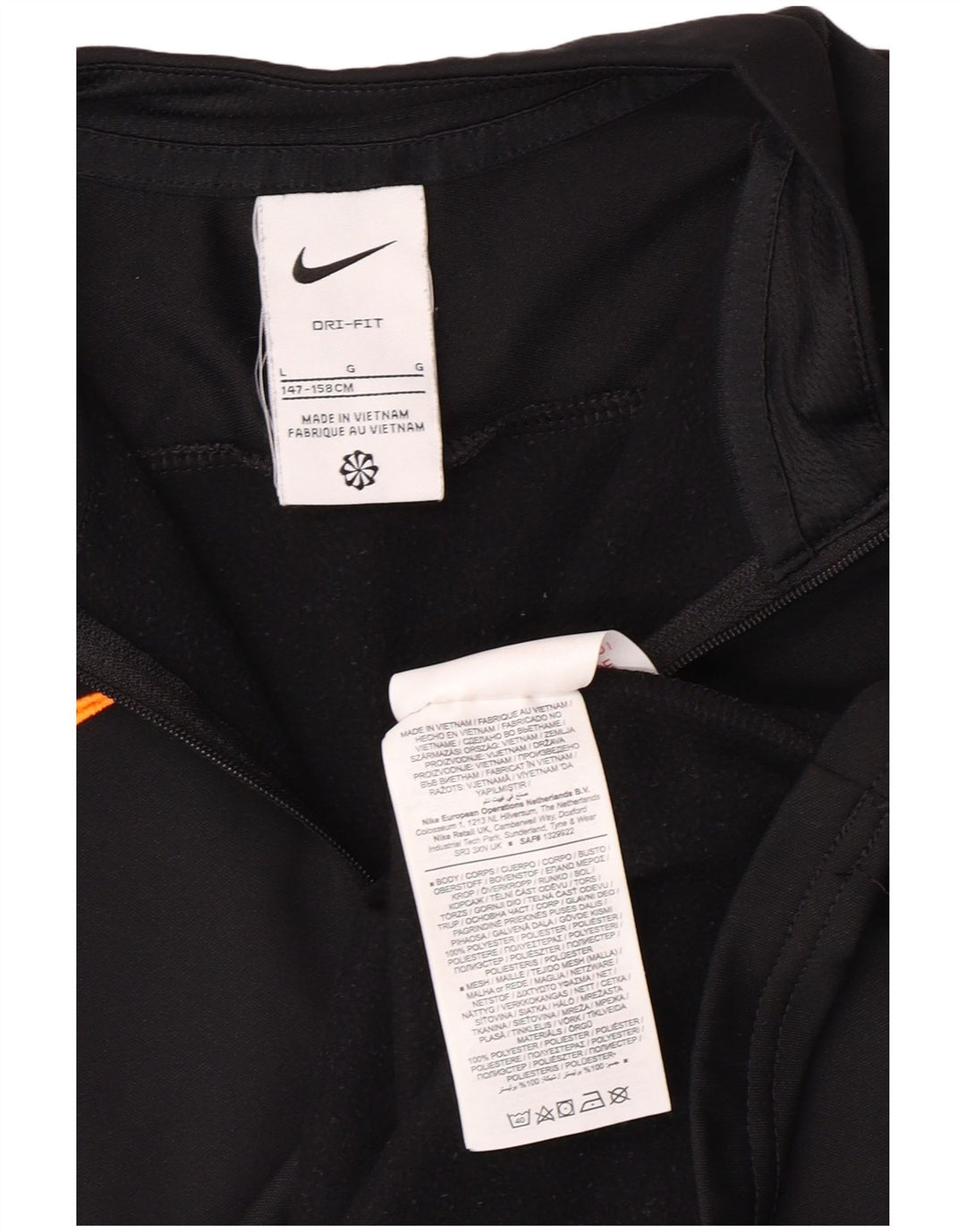 NIKE Haut de survêtement Dri Fit pour garçon 12-13 ans Noir Taille L