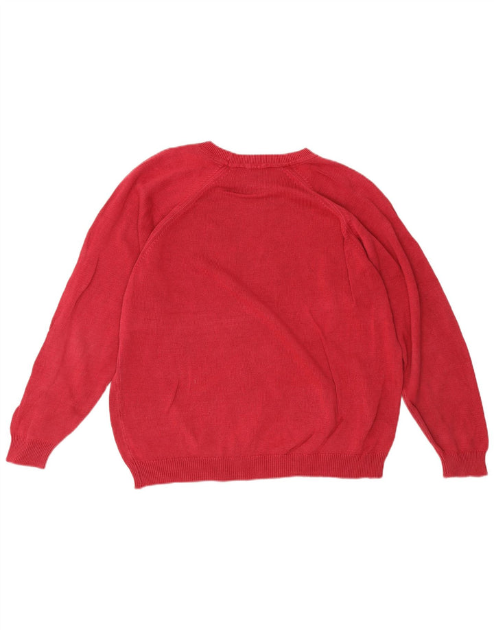Marks & Spencer Pull surdimensionné à col bateau pour femme UK 16 Large Rouge