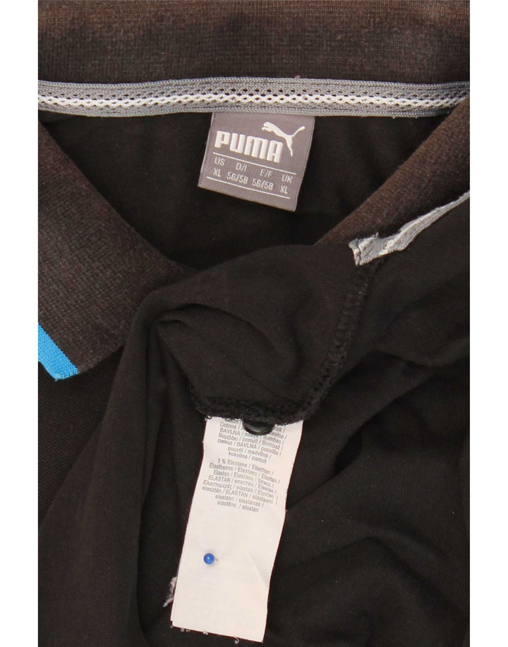 Puma Polo Homme XL Noir Coton