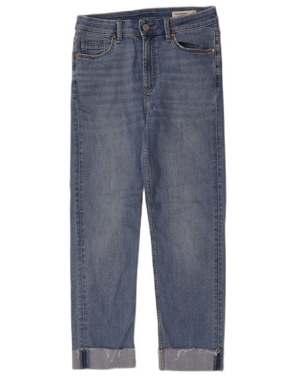 Marks & Spencer Jean court The Harper pour femme UK 10 Small W28 L24 Bleu