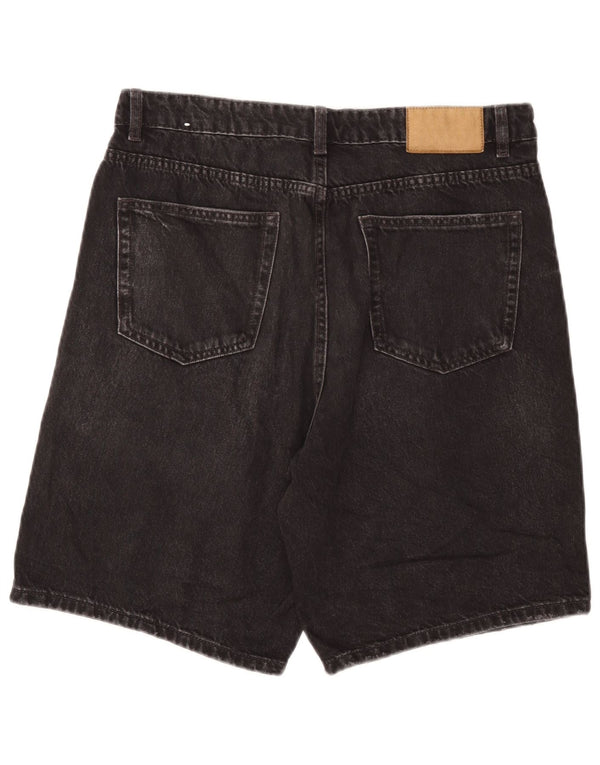 Zara Short en jean pour homme EU 42 Large W32 Gris Coton