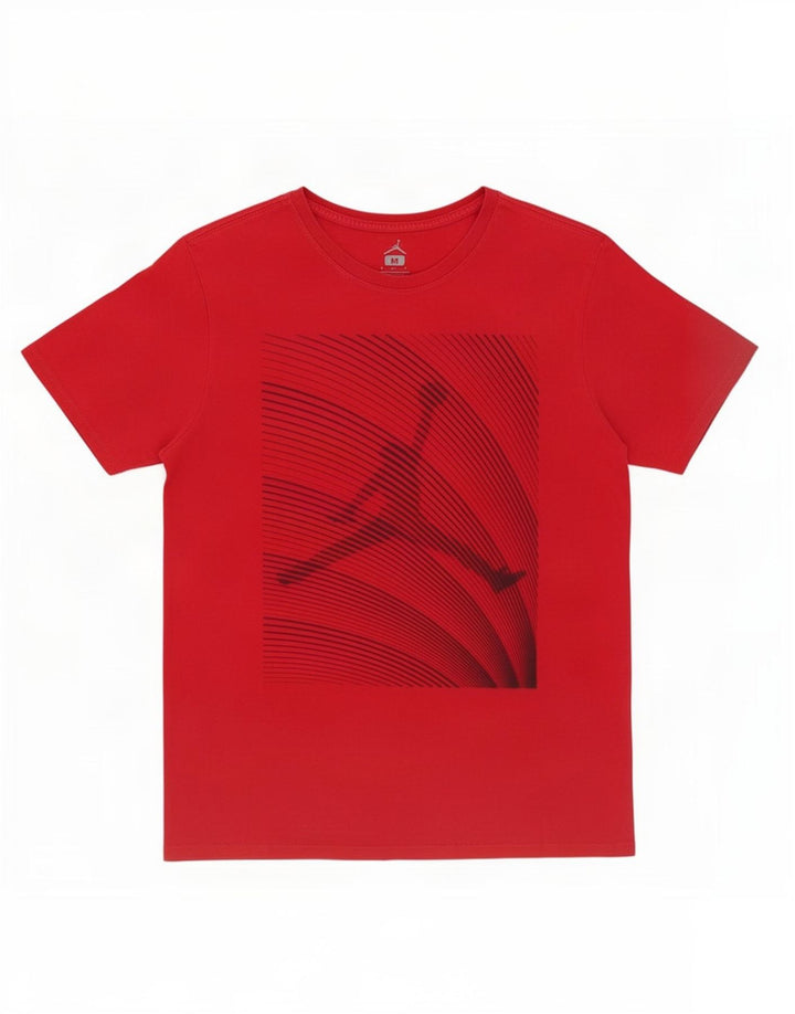 Jordan T-shirt graphique pour homme en coton rouge moyen